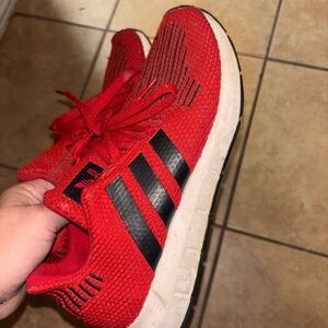 Adidas Kids Red and Black Sneakers